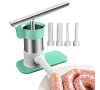 Manual Sausage Filler - Stainless Steel Sausage Filling Machine | Meat Filler with Ergonomic Handle | Large Capacity Kitchen Tool | Suitable for Homemade Sausages, Kitchen, Cafeteria, and Party