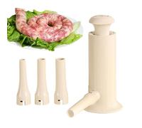 Manual Sausage Maker, Handheld Meat Filler Stuffer With 4 Tube Connectors, Easy Sausage Pressing Tool, Perfect For Homemade Sausages, Jerky, And Food Preparation Tasks,9.65x4.33 In