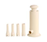 Manual Sausage Maker, Meat Filler Stuffer, 9,65 x 4,33 in Four Tube Connectors, Sausage Pressing Tool, Food Grade Material for Professional, Kitchen Equipment, Home, Cooking Use