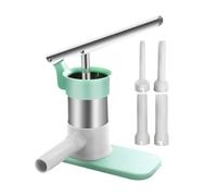 Manual Sausage Stuffer - Stainless Steel Filling Machine, Hand Crank Maker with Grip, Kitchen Tool with Fit, Cooking Accessory Functional Style, Sausage Stuffer for Home, Meat, BBQ, Party