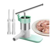 Manual Sausage Stuffer - Stainless Steel Homemade Sausage Making Machine | Large Capacity Meat Filling Stuffer For Kitchen Home Cafeteria Butcher Shop