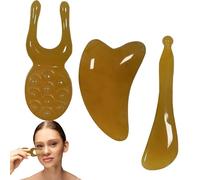 Manual Sha, herramienta de masaje facial - Herramientas para el cuidado de la piel Sha - Herramientas manuales naturales para el cuidado de la piel para rostro y cuerpo, cuidado de la piel facial y es