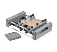 Manual Solder Paste Printing Table,Small SMT Steel Mesh Screen Printing Station,with Scraper-Width 80mm,Precise Positioning,Precision Printing for PCB Assembly(150mm)