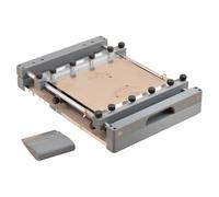 Manual Solder Paste Printing Table,Small SMT Steel Mesh Screen Printing Station,with Scraper-Width 80mm,Precise Positioning,Precision Printing for PCB Assembly(250mm)