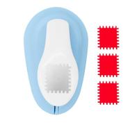 Manual Stamp Tool, Paper Puncher Piece, Scrapbooking Gear, Holiday Card Support, Professional Craft Piece, Blue Hardware for New Year School Party Eve Cards Photo Album Envelope Letter Use