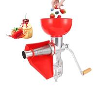 Manual Tomato Sauce Strainer, Jams & Sauces Squeezer Machine with Extended Waste Spout, Fit 3/4" to 2-1/8" Thick Table, Durable Cast Aluminum Body, for Making Strawberry Jam, Blueberry Jam