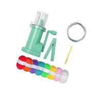 Manual Tricotadora Mini Telar Manual para Tejer Mecánico Herramienta Fácil para Pulsera Kit Costura Doméstica Accesorios Práctica Uso, Juego de Hilo de 8 Colores., Individual