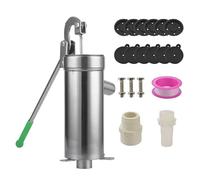 Manual Water Pump - Heavy Duty Hand Deep Well Lifter Courtyard Groundwater Cast Iron Outdoor Yard Garden Use | Portable Crank Home Transfer Irrigation