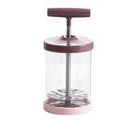 Manual Whipped Cream Maker - Handheld DIY Dispenser, Stainless Steel Baking Tools, Ergonomic Comfort Grip, For Kitchen Home, Top Performance Cooking Category, Silver Metal Large