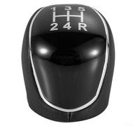 ManualGearShiftKnob, ABSLeatherShifterHandballforFordC-MaxGalaxyKugaS-MaxMk2Mk32007-2021, BlackWhite(5 Velocidades)