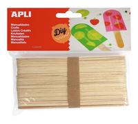 Manualidades APLI Palillos Polo Jumbo Natural, Pack x40