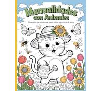 Manualidades con animales - diversión para colorear para niños a partir de 4 años: Diseños sencillos y bonitos, atrevidos y únicos