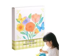 Manualidades De Primavera Para Niños | Kit Científico De Flores De Papel,Juguete Artístico Con Láminas Para Colorear Con Acuarela Ramo Para Cumpleaños Jardinería Exterior Y Fiestas Cesta De Pascua