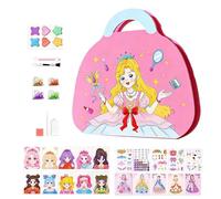 Manualidades De Princesas Mágicas: Kit De Arte Para Pintar Gemas, Juegos De Disfraces Brillantes | Actividad Creativa De Mosaico De Diamantes DIY, Juego Mágico Brillante De Glam Para Exhibici