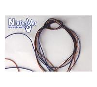 Manualidades NIEFENVER Cordones Piel Negro, Pack x25