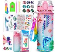 Manualidades para niñas 5, 6, 7, 8, 9, 10 años: regalo para niñas de 4 a 12 años, manualidades para niños, botella de agua, juguete de sirena a partir de 6-8 a 10 años, botella de agua personalizada,