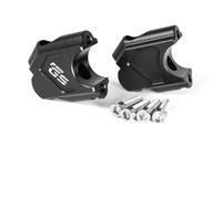 Manubrio Clip Pilar Elevador De Manillar para Motocicleta para F800GS F800GT F800GS ADV Adaptadores De Altura Soporte De Extensión Y Compensación De Elevación. Conector Altura(Negro 1)