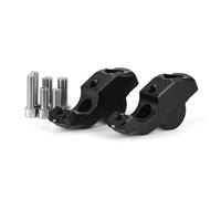 Manubrio Clip Pilar Elevador De Manillar para Motocicleta para K1600B K1600 Grand America, Adaptador De Extensión, Soporte De Elevación, Clip De Extensión. Conector Altura(Negro 1)