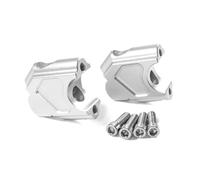 Manubrio Clip Pilar Elevador De Manillar para Motocicleta para R1200GS 2004-2007 R1200 GS Adventure 2005-2007. Extensión De Ajuste. Soporte De Altura. Conector Altura(Plata 1)