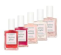 Manucurist Active Glow Caja Regalo Mujer de 5 Esmaltes de Uñas Trasparente - 5 Pintauñas : Raspberry, Shine, Smooth, Blueberry, Bright - Tratamiento Reparador - Regalos Originales para Mujer Navidad