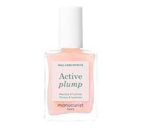 Manucurist Active Plump Esmalte y Cuidado de uñas - Colágeno - Hidratante de uñas con Brillo Ultra Brillante Baby Rose Efecto de Relleno Instantáneo - Voluminizador de uñas - Vegano a Base de Plantas