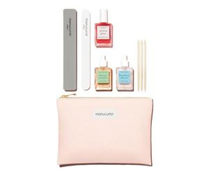 Manucurist Caja Active™ Kit- Tratamiento Uñas Active Glow Raspberry, Suero, Emoliente para Cutículas, 2 Limas, Palitos de Búho para Cutículas - Vegan & Made in France