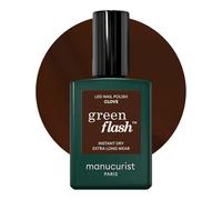 Manucurist - Esmalte Semipermanente Green Flash Clove Marrón Chocolate - Esmalte Gel UV LED - 12-Free, Bio-Based (84%) - Manicura Profesional - 15 ml