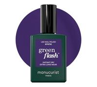 Manucurist - Esmalte Semipermanente Green Flash Mystic Violeta Azul Intenso - Esmalte Gel UV LED - 12-Free, Bio-Based (84%) - Manicura Profesional - 15 ml