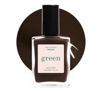 Manucurist Green Esmalte de Uñas Mocha - Pintauñas Marrón Oscuro | Esmalte de Uñas Secado Rapido - 9-Free sin Toxicos - Larga Duración - Sin Lámpara - 15 ml