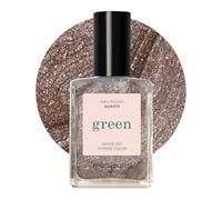 Manucurist - Green Esmalte de Uñas Quartz Marrón Glacé Purpurina - Pintauñas Purpurina - Clásico 9-Free - Esmalte sin Toxicos - Vegano y Orgánico (83%) - Manicura Profesional - 15 ml