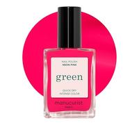 MANUCURIST Green Esmalte de Uñas Rosa Neon - Pintauñas Rosa Clásico 9-Free - Esmalte vegano y orgánico (83%) - Manicura profesional - 15 ml (Neon Pink)