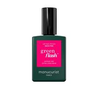 Manucurist Green Flash™ Pintauñas Semipermanentes Rosa Neon Pink | Esmaltes Semipermanentes para Uñas - Fórmula Fortificante - Larga Duración - Eliminación sin acetona sin pulir