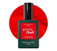 Manucurist Green Flash Pintauñas Semipermanentes Lava - Gel Uñas Rojo Pop - Esmaltes Semipermanentes Para Uñas 12-free, de origen orgánico (84%) - Fabricado en Francia - 15 ml