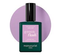 Manucurist Green Flash Pintauñas Semipermanentes Lisa Lilas - Gel Uñas Lila - Esmaltes Semipermanentes Para Uñas 12-free, de origen orgánico (84%) - Fabricado en Francia - 15 ml