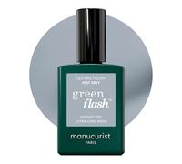 Manucurist Green Flash Pintauñas Semipermanentes Mist Grey - Gel Uñas Azul Mineral - Esmaltes Semipermanentes Para Uñas 12-free, de origen orgánico (84%) - Fabricado en Francia - 15 ml