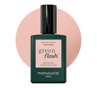 Manucurist Green Flash Pintauñas Semipermanentes Pale Rose - Gel Uñas Rosa Pastel Transparente - Esmaltes Semipermanentes Para Uñas 12-free, de origen orgánico (84%) - Fabricado en Francia - 15 ml