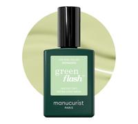 Manucurist Green Flash Pintauñas Semipermanentes Pistachio - Gel Uñas Verde Pálido - Esmaltes Semipermanentes Para Uñas 12-free, de origen orgánico (84%) - Fabricado en Francia - 15 ml