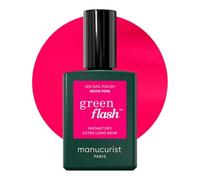 Manucurist Green Flash Pintauñas Semipermanentes Neon Pink - Gel Uñas Rosa Neon - Esmaltes Semipermanentes Para Uñas 12-free, de origen orgánico (84%) - Fabricado en Francia - 15 ml