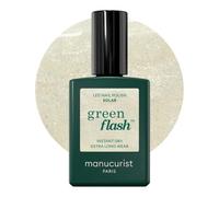 Manucurist Green Flash Pintauñas Semipermanentes Solar - Gel Uñas Blanco con Reflejos Dorados - Esmaltes Semipermanentes Para Uñas 12-free, de origen orgánico (84%) - Fabricado en Francia - 15 ml