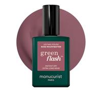 Manucurist Green Flash™ Pintauñas Semipermante Rosa Topo Rose Mountbatten | Esmaltes Semipermanentes para Uñas - Fórmula Fortificante - Larga Duración - Eliminación sin acetona sin pulir