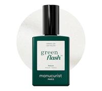 Manucurist Green Pintauñas Nebula Blanco holográfico | Esmaltes Semipermanentes para Uñas - Fórmula Fortificante - Larga Duración - Eliminación sin acetona sin pulir