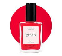 Manucurist - Green Smalto Unghie Spicy - Rosso con Sottotoni Rosati - Smalti per Unghie classico 9-Free - Vegano e di Origine Biologica (80%) - Manicure Professionale - 15ml - Nail Polish