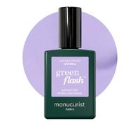 Manucurist Smalto Semipermanente Lilla Pastello Green Flash Wisteria - Smalto Gel UV e LED per Unghie - 12-Free, Bio-Based fino all'84% - Manicure Professionale - 15 ml