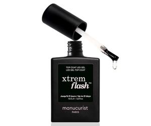 Manucurist Top Coat Semipermanente Pintauñas Xtrem Flash™ | Para Pintauñas Semipermanentes Duración de Hasta 21 Días - Pintauñas Gel - Vegan - Made in France