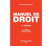 Manuel de droit 17e edition