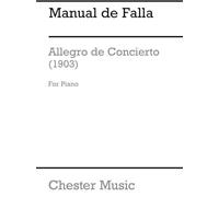 Manuel de falla : allegro de concierto piano solo (1903)