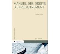 Manuel des droits d'enregistrement
