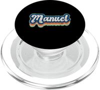 Manuel Nombre Niño Estilo Vintage 70s 80s Personalizado PopSockets PopGrip para MagSafe