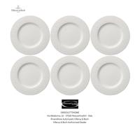 Manufacture rock blanc - Villeroy & Boch - 6 Platos Pisos Ø CM 27 - Detallista