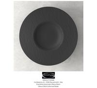 Villeroy & Boch Plato hondo Manufacture Rock Ø28 cm negro